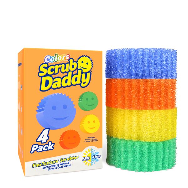 Scrub Daddy Colours VP 4Piece Sponges