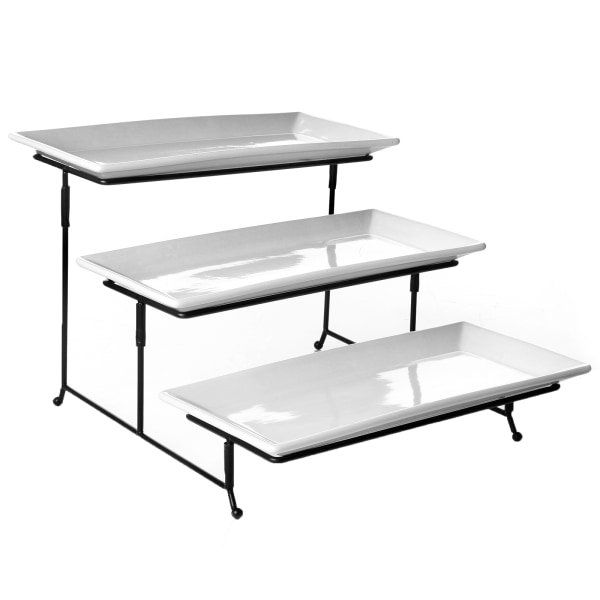Raph Interiors 3 Tier Rectangular Serving Platter