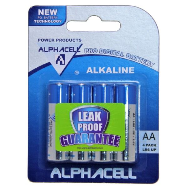 3 pack of Alphacell Size AA Battery 4pc (total 12 batteries)