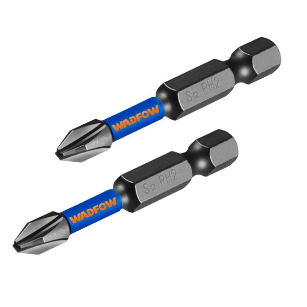 Wadfow - Magnetic 2Pce Impact Screwdriver Bit Set (PH2 / 50mm)