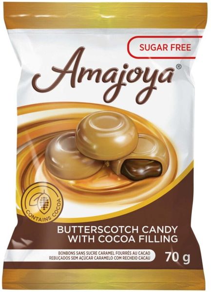 Amajoya Sugar Free Butterscotch Cocoa Candy 70g