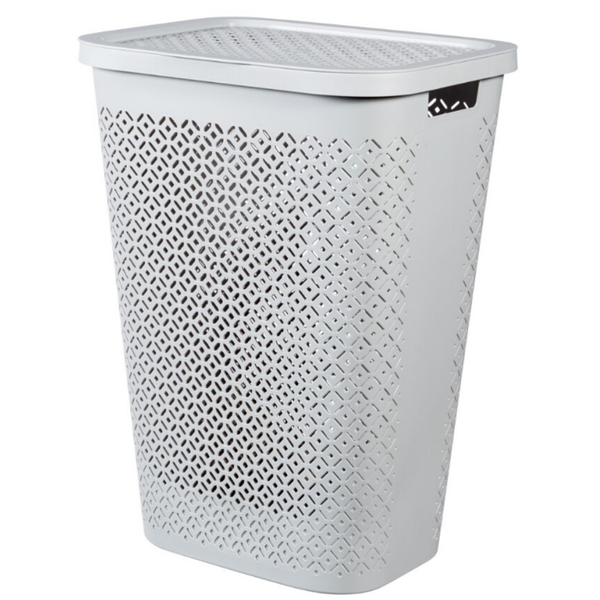 Curver By Keter Terrazzo Laundry Hamper - White