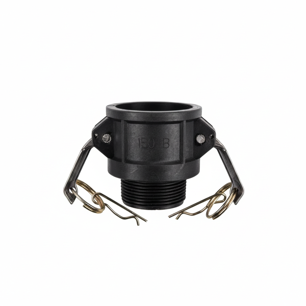 Camlock Polypropylene Type B Female Coupler x Male BSP 80mm - 2 Piece