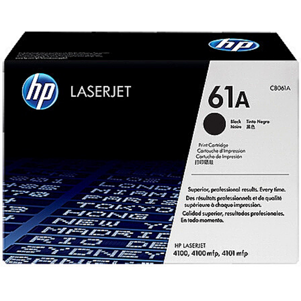 HP Original Replacement for HP 61A Black LaserJet Toner Cartridge x 1
