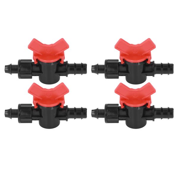 5/8in Barbed Ball Valve Drip Irrigation Connector for Garden