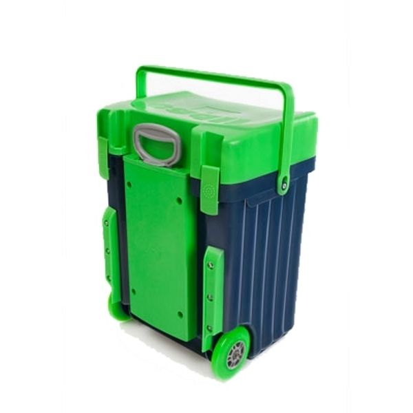 Caddii School Bag - Red Lid with Grey Body