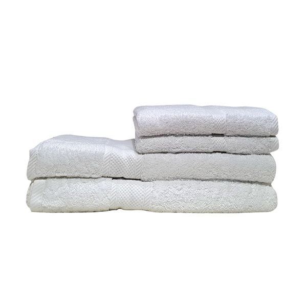 Egyptian Cotton Luxury 650gsm Bath &amp; Hand Towel set - Set of 4