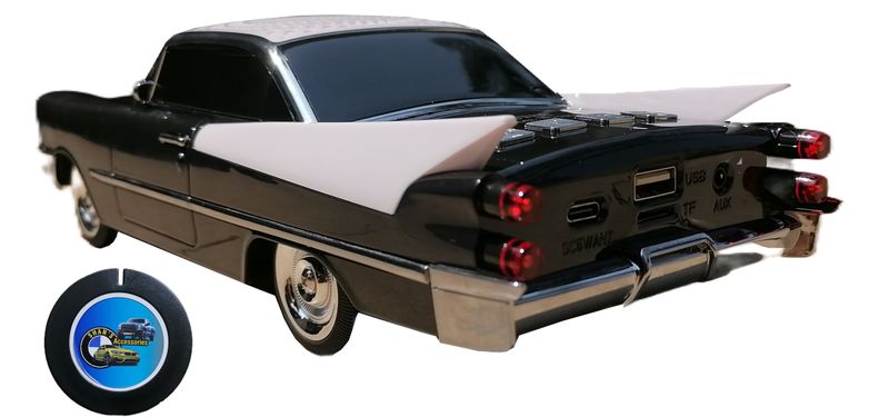 1965 Black Speaker Model Car with License Disk Holder