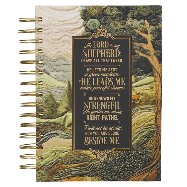 Large Wirebound Journal - The Lord Is My Shepherd