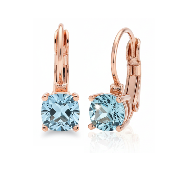 Dhia Elegant Drop Earrings Light Rose - Embellished with Swarovski Crystals