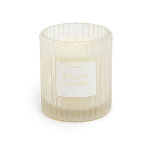 George &amp; Mason - French Vanilla Scented Candle in Glass Holder 8.5cm