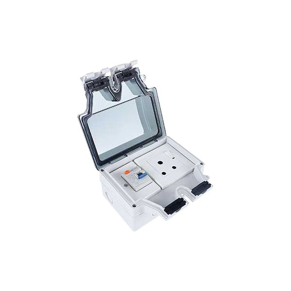 ACDC - 4G Weatherproof SA 16A Switched Socket Outlet C/W ELCB