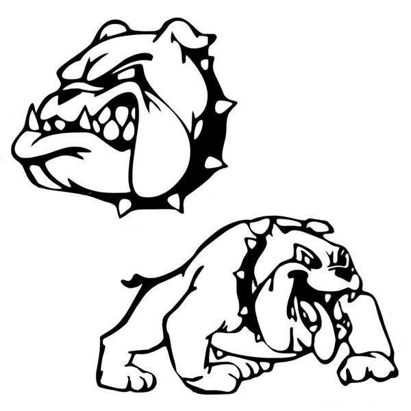 Vinyl Car Stickers - American Bulldog Set