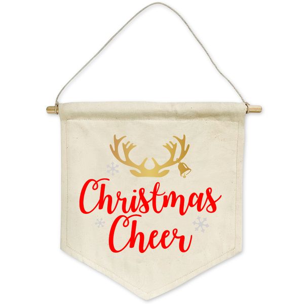 Christmas Cheer cotton banner decor