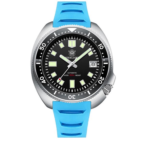 Steeldive SD1970 6105 V2 200M Diver FKM Rubber Strap Edition