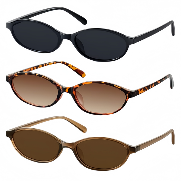 Kingdushi Retro Oval Cat Eye Sunglasses, UV Protection for Women