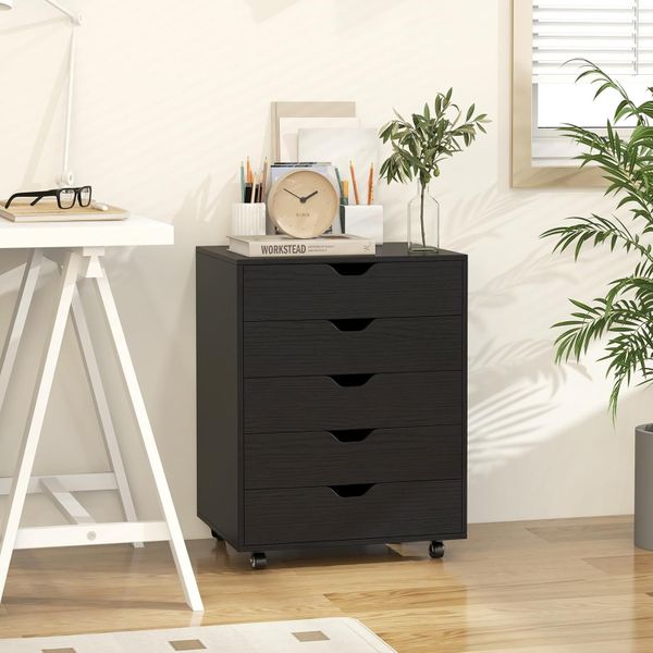 Drawer Chest Office File 5 Drawers Storage Cabinet Dressing Table