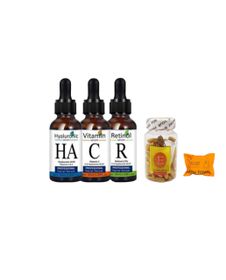 Face Serum Set And Vitamin E Facial Oil And Compressed Towel | Shop