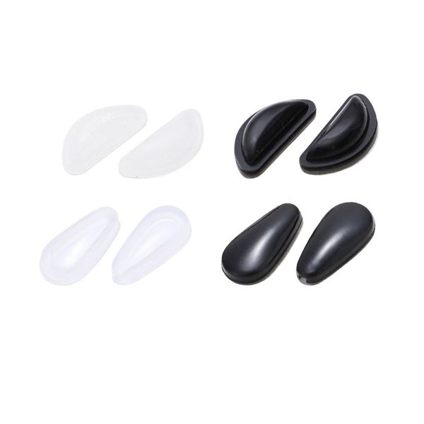 8 Pairs Eyeglass Nose Pads,D Shape Anti-Slip Silicone Adhesive Nose Pads
