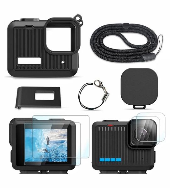 Silicone Sleeve Case Accessories Set Compatible With Go Pro Hero 4K 2024