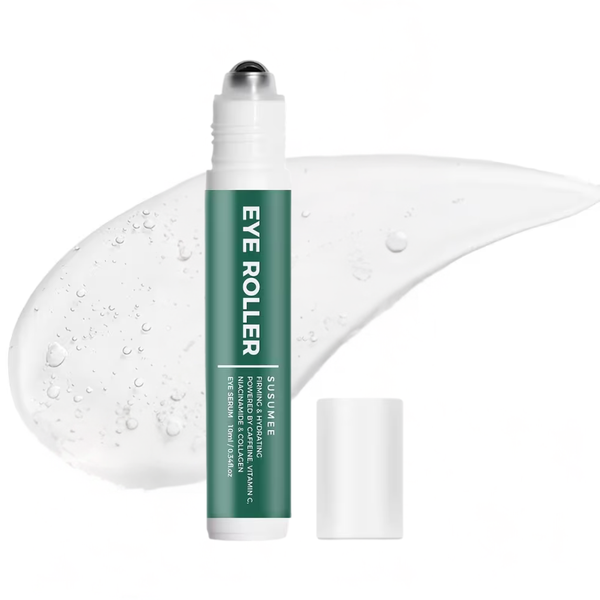 Eye Serum Roller - Caffeine, Vitamin C &amp; Collagen for Puffiness Care 10ml