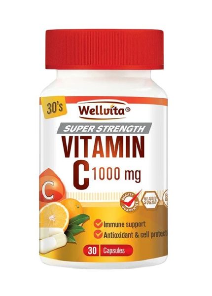 Wellvita - Super Strength Vitamin C 1000mg 30 Capsules