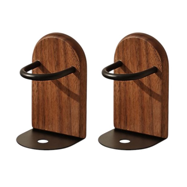 2 Piece -Electric Toothbrush Storage Rack - Brown