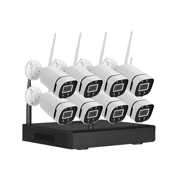8 Cam Wireless Security Camera System - HD, Remote View
