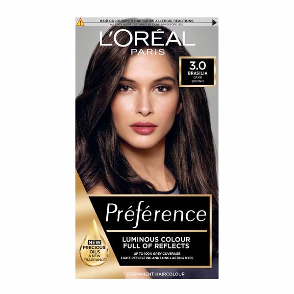 LOreal Preference Permanent Hair Dye - Brasilia Dark Brown 3