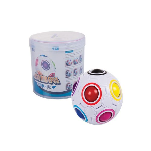 Bulk Pack x 3 Educational Cube Rainbow Ball