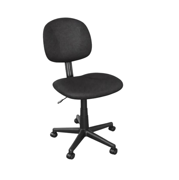 SDS Adjustable Office Chair - Black Fabric, Swivel, Height Adjustable