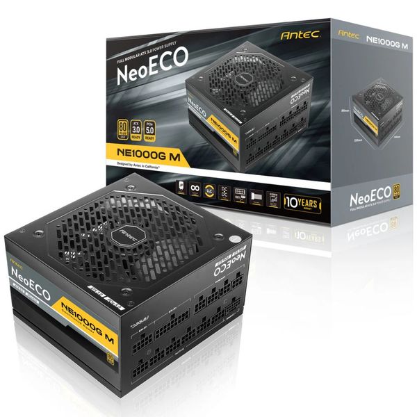 Antec NeoEco Series 1000W GEN5 80 Plus Gold Fully Modular Power Supply