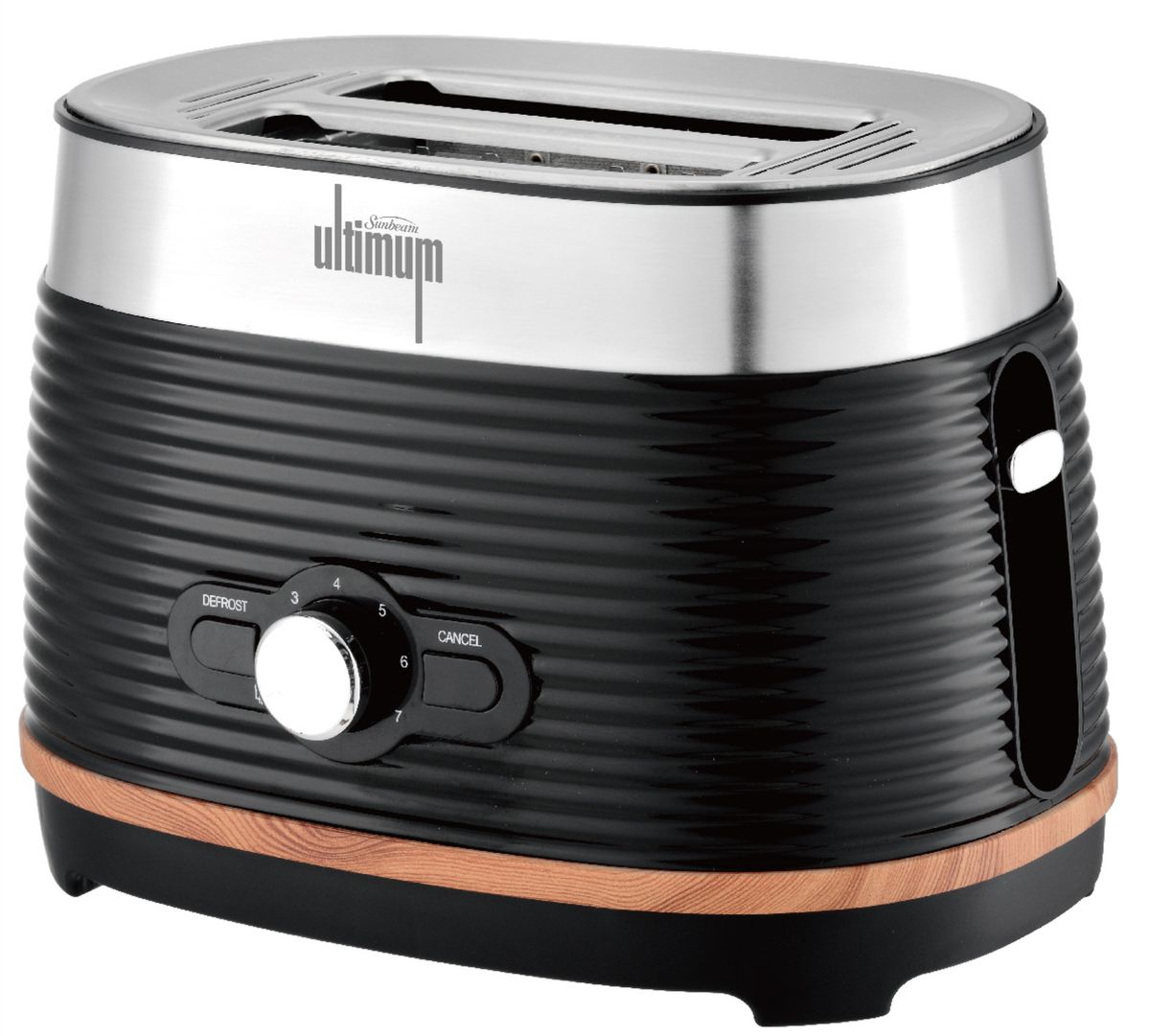 Sunbeam Ultimum 2 slice toaster with wood trim effect. 800W Shop