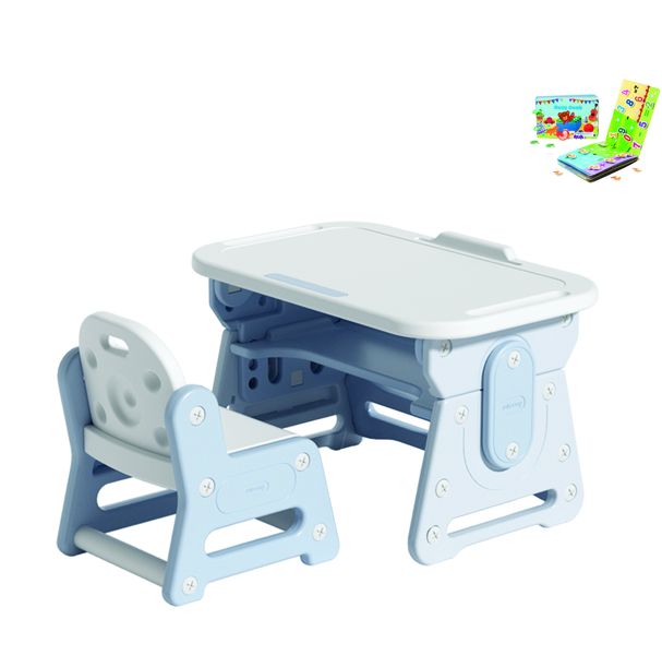 Non Slip Sturdy Kids Table &amp; Chair Reading Set Activity Indoor Stable Table