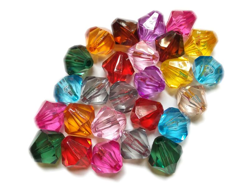 BEAD COOL - Plastic Bead - Bicone Shape - Mix colour - 240pcs (Dia 14mm)