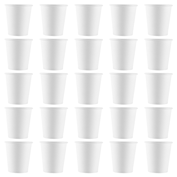 White Paper Cups, Mouthwash Cups, Disposable Cups, (100 Pack) 3Oz
