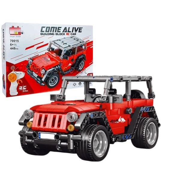 Build and Control Your Own RC Jeep - 448 Piece Building Set