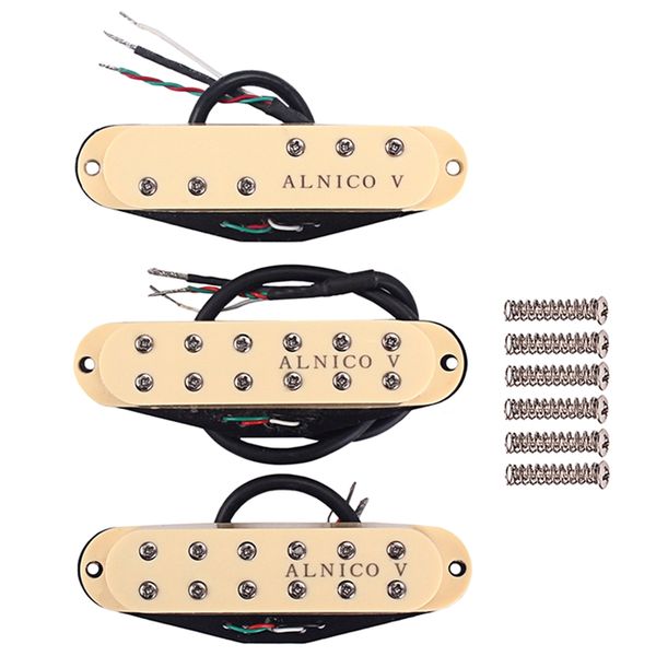 3Pcs Alnico Pickups For Stratocaster Electric Guitar Replacement