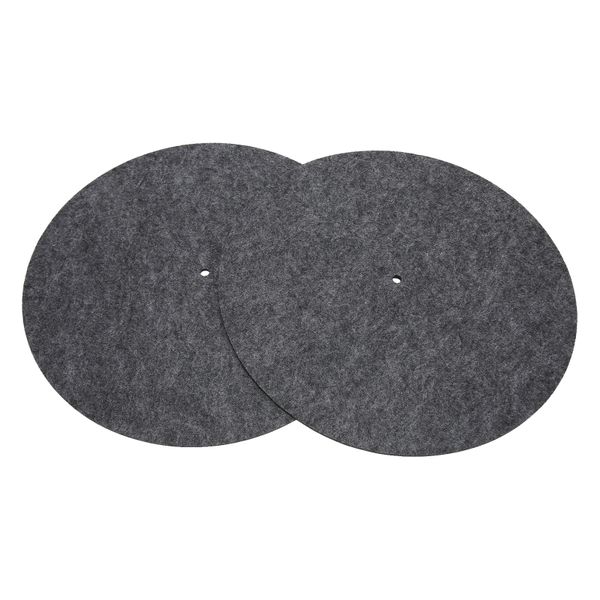 Anti-Static Turntable Slipmat for Vinyl Records, 2-Pack