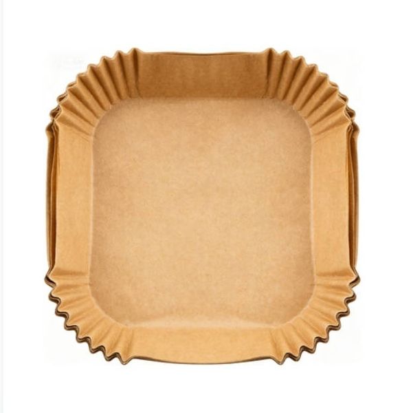 Air Fryer Paper Liners, 8-Inch Square, Compatible with Air Fryers