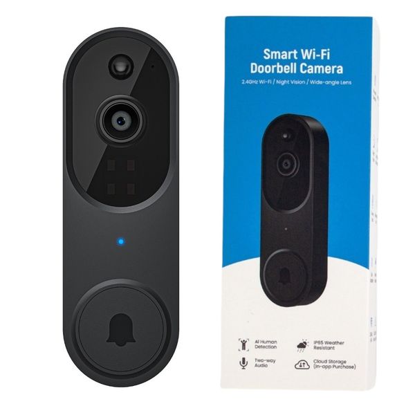 Wireless Video Doorbell Camera with Two Way Audio,AI Motion Detection