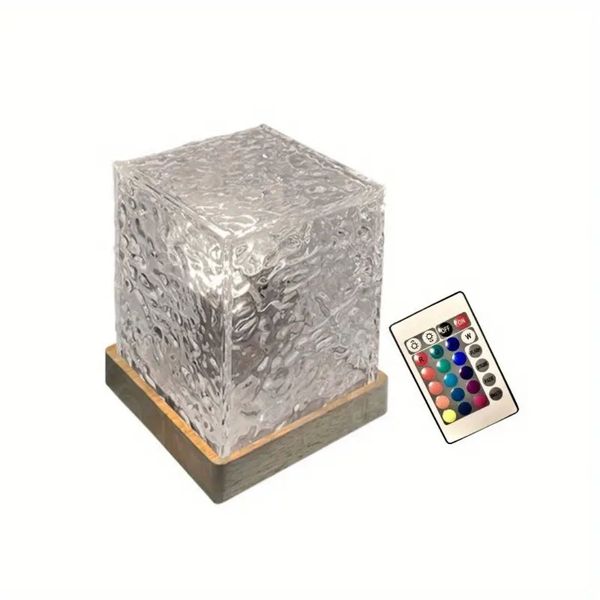 Dynamic Water Ripple Square RGB LED Light - Remote Controlled