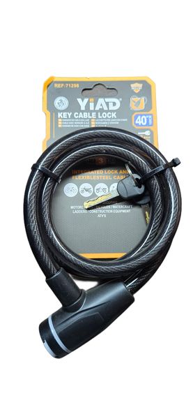 Yiad Key Cable Lock - 12mm x 40" 100cm