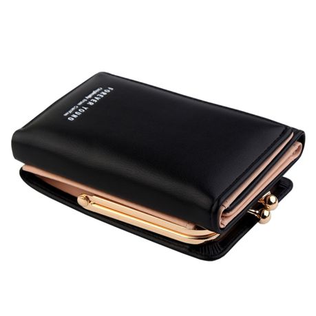 BasicX Compact Womens Wallet w/Multi Card Storage and Three-Fold Design -B Image