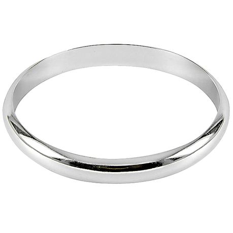 925 Sterling Silver solid half around cheapest bangle