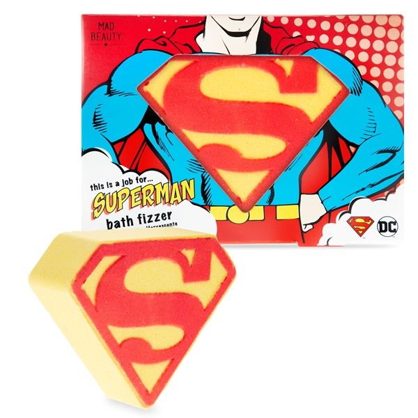 DC Superman Bath Fizzer 130g Amber &amp; Ginseng Scented Bath Bomb!