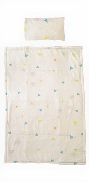 Baby &amp; Toddle Crib Duvet and Matching Pillow Case Set - Geometric Print