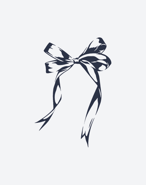 EZINK Graceful Bow Temporary Tattoo | Lasts 1-2 Weeks