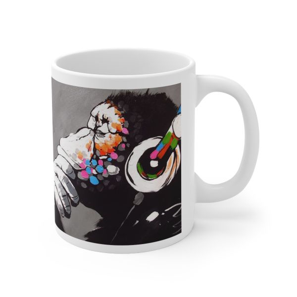 Imaging Architects DJ Monkey Graffiti Banksy art Ceramic Mug 11oz