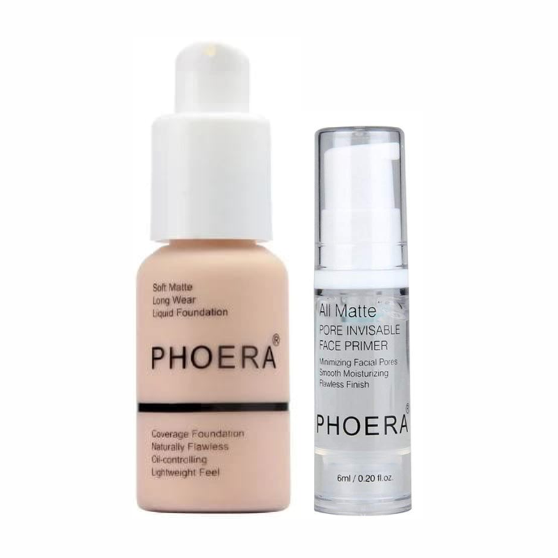 Phoera Soft Matte Full Coverage Liquid Foundation And Makeup Primer Combo Shop Today Get It 